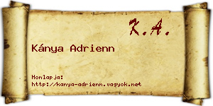 Kánya Adrienn névjegykártya
