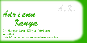 adrienn kanya business card